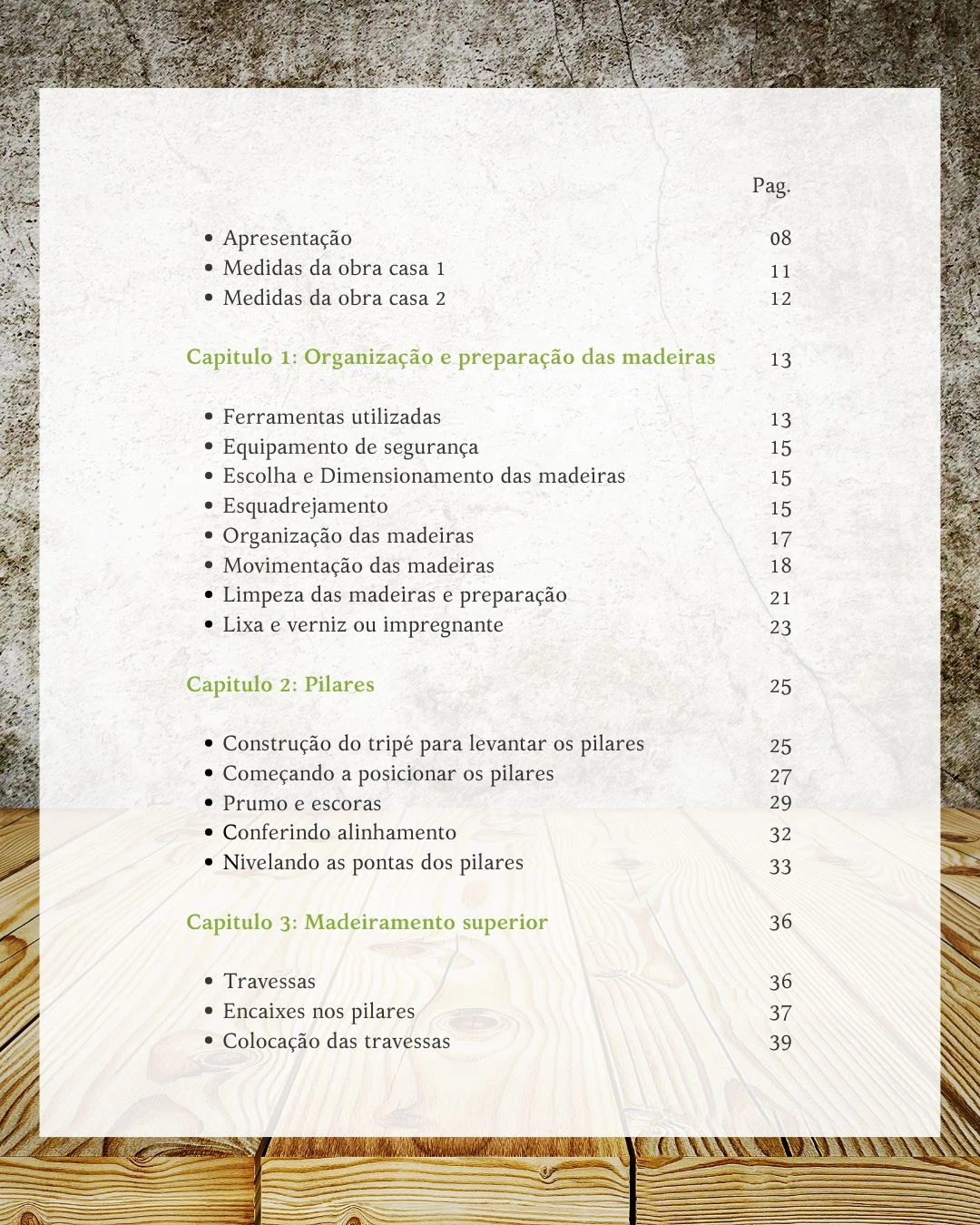 Índice do E-BOOK N°2 — parte 1