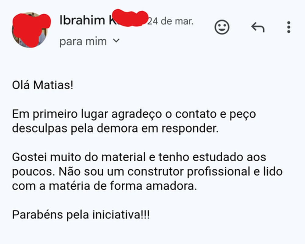 Depoimento de leitor 8