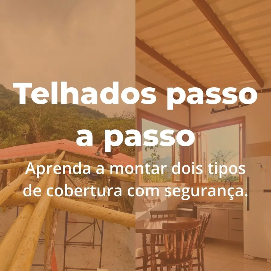 Telhados passo a passo: dois tipos de cobertura com segurança